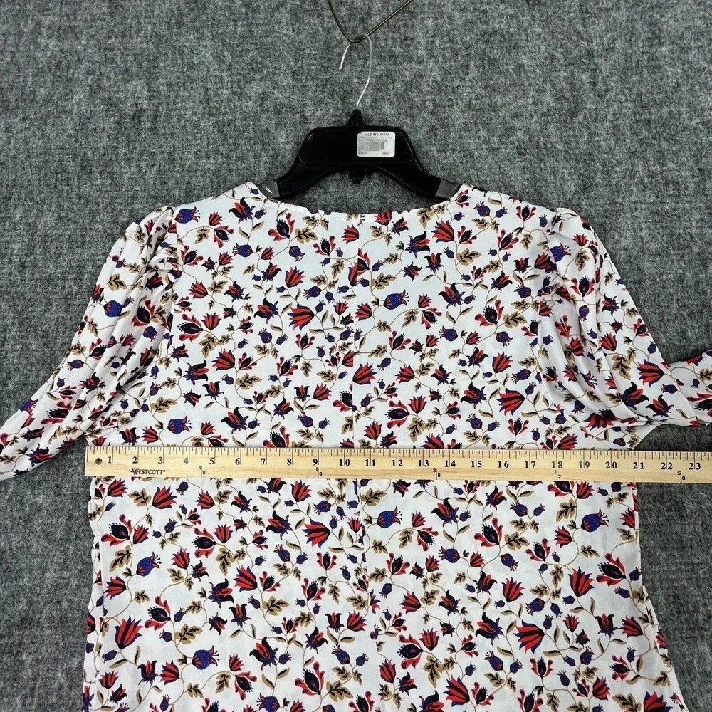 Banana Republic‎ Blouse Womens L Ditzy Floral Long Sleeve Romantic Feminine Chic
